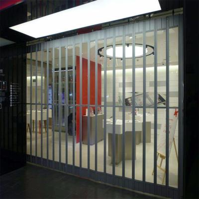 China Office Moden Style Commercial Or PC Folding Transparent Folding Doors for sale