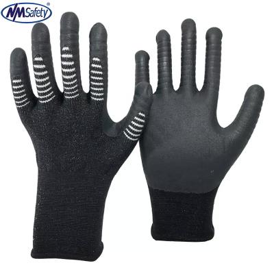 China NMSAFETY 13g Anti-Slip Nylon Liner Dipped Ultra Flex Foam Nitrile Breathable Work Gloves for sale