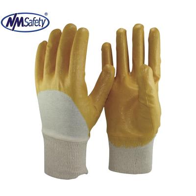 China Nitrile Coated Gloves NMSAFETY Interlock Coating Nitrile Industrial Work Glove Nitrile Glove Malaysia for sale