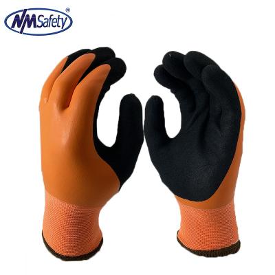 China 3/4 Coating On The Palm NMSAFETY 13 Gauge Nylon Coating And Layer Acrylic Winter Glove Latex Glove Safety Working Glove for sale