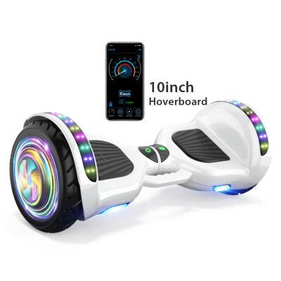 China 2023 New Cool Dual Tunnel Motor Hoverboard 10inch Self Balance Scooter 700W Ignition Motor for Kids and Adults 10inch for sale