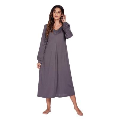 China Women's QUICK-DRY Comfortable Nightgown Pajamas Robe for Women Girl Fashionable Nightgown Luxury Elegant Sleepwear for sale