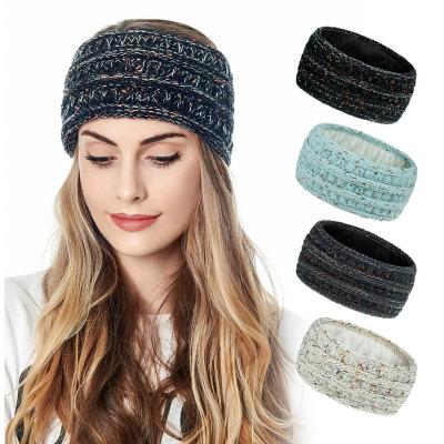 China New Elegant Autumn/Winter Women Knit Headband Widened Headpiece Clipping for sale