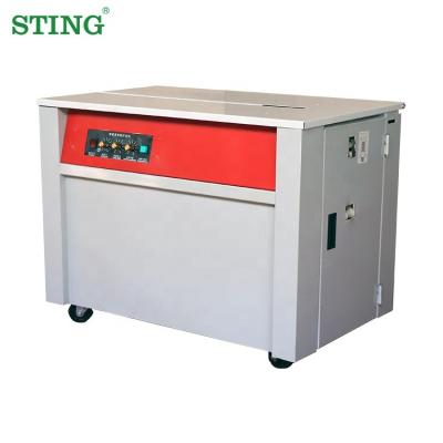 China Automatic strapping heavy type pp belt food machine carton/lower price of paper box/carton strapping machine for sale