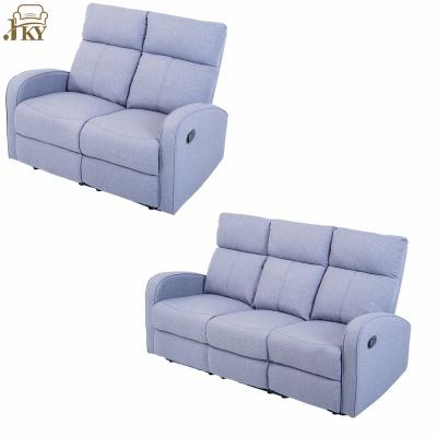 China (Size)JKY Furniture Living Room Recliner Sofa Seat Chair Furniture Modern Adjustable Contemporary Upholstered Power Electric Reclining Sofa for sale