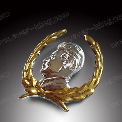 Cina Etichetta di alluminio di Custom Metal 3M Sticker Stalin Head del produttore per vino in vendita