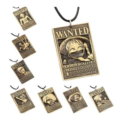 China Environmental Friendly Anime Accessories All Characters Luffy One Piece Necklace for sale