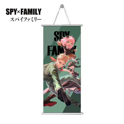 China 6 Styles 35*75cm SPY X FAMILY Forger Yor Anya Waterproof Anime Fabric Wall Scroll Poster Custom Design Wallscroll for sale