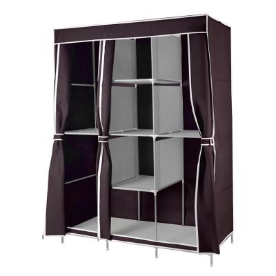 China 125cm foldable non woven fabric almirah wardrobe detachable cabinet for sale for sale