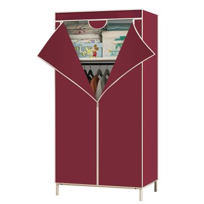 China Single Door Model 70cm Rolling Fabric Wardrobe (Size) Non Woven Fabric Adjustable Small for sale