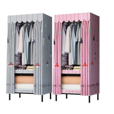 China Cheap Easy Installation Easy To Install Simple Nonwoven Fabric Furniture Wardrobe for sale