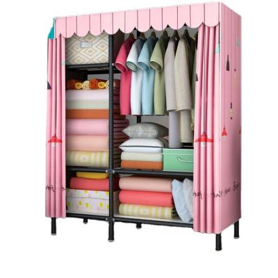 China Easy Setup Portable Cabinet Storage Organizer with Vast and Strong Curtain Fabric for sale