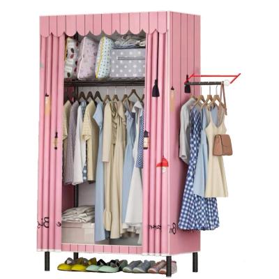 China 100cm Adjustable Small Height Cheap Folding Closet Wardrobe For Baby Kids for sale