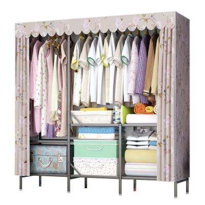 China Foldable Wardrobe Clothes Bedroom Linen Closets Cabinet Easy Installation for sale