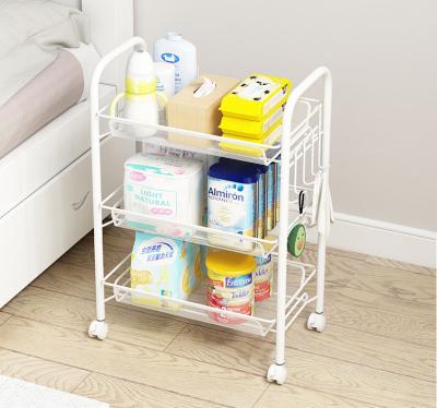 China Sustainable 3 Tier Kitchen Storage Rack Cart for sale