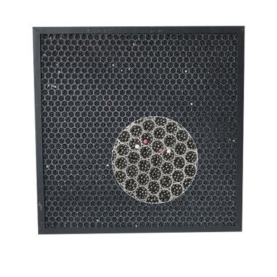 China TOPEP Air Purifier Factory Customized 406*406* 406*406* Air Purifier Carbon Panel Type Two Side Honeycomb Spherical Activated Carbon Air Filter 25mm for sale