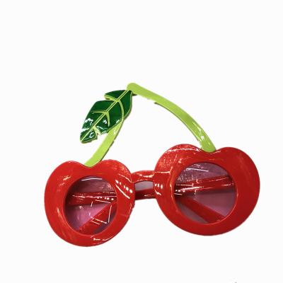 China New 2022 Birthday Cherry Ins Plastic Glasses Birthday Party Decorations Supplies Photo Props Wedding Hawaii Summer for sale