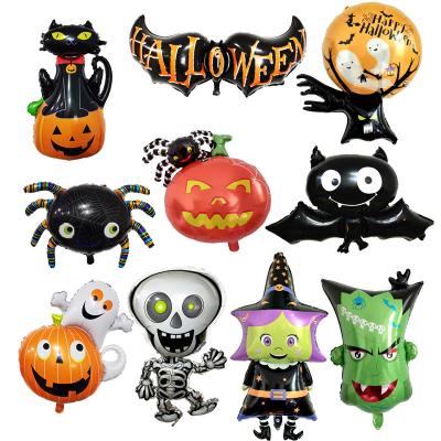 China New Foil Movie Halloween Party Decorations Toys Pumpkin Foil Balloons For Inflatable Halloween Wholesale for sale