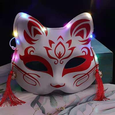 China 2022 Wholesale PVC Party Halloween Led Face Anime Glowing Style Halloween for sale