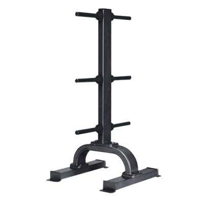 China Fitness Equipment Safe Barbell Gym Weight Bumper Plate Rack In Running Weight Plate Vertical Shaft for sale