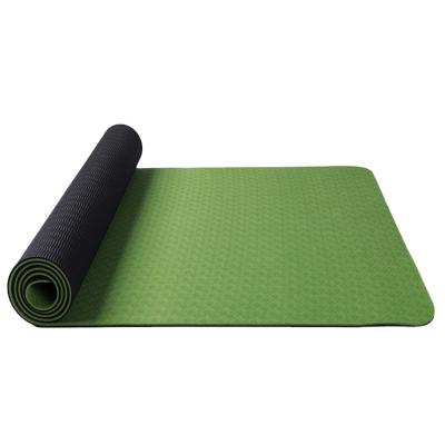 China Tape 183 x 80 x 0.8cm Text Line Yoga Mat 8mm Foldable Tape Anti Slip Gym With Logo Yoga Mat for sale