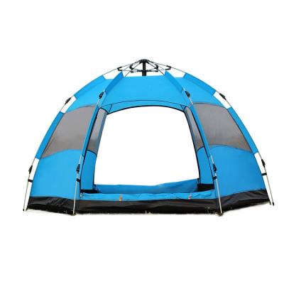 China UV-resistant Multi-person 3-5 person outdoor fully automatic single person camping beach double rainproof tent for sale