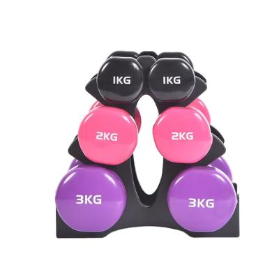 China Home Use Gym Weight 2kg 5kg Neoprene Women Kids Kids Dumbells Set 3 10 Kg Neoprene Dumbbell for sale