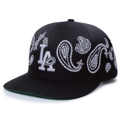 China Custom Logo COMMON 3D Embroidered LA Snapback Hat, High Quality Embroidery Logo Vintage Snapback Cap Blast for sale