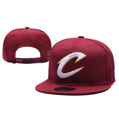 China COMMON Cleveland 3D Embroidery Cavaliers Basketball Snapback Hat, Custom Design 6 Panel N.B.A Puff Embroidery Hat for sale