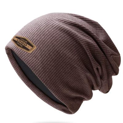 China Wholesale High Quality Custom Leather Winter COMMON Beanie Winter Patch Hat for sale