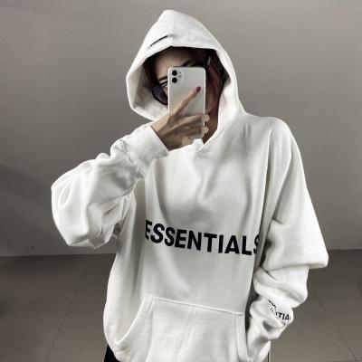 China Anti-Wrinkle Fashion Hip Hop High Street Fear Of God Fog Essentials White Cotton Hoodie for sale