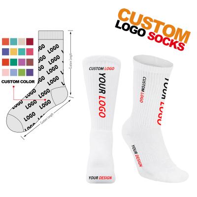 China OEM Brand QUICK DRY Socks Manufacturer Cotton Embroidered Jacquard Knitted Custom Socks, Black White Customize Package Custom Logo Socks for sale