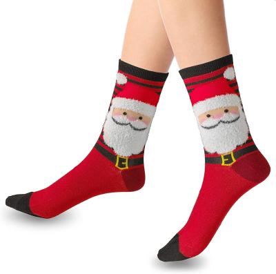 China Christmas Gift Christmas Stocking Breathable Warm Sock With Box Santa Claus Stocking Candy Gift Bag Navidad Xmas Tree Hanging Decor for sale