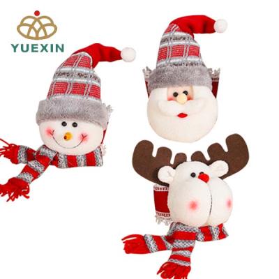 China Christmas Home Decorative Doll Cartoon Christmas Home Decoration Window Button Curtain Hanging Buckle for sale