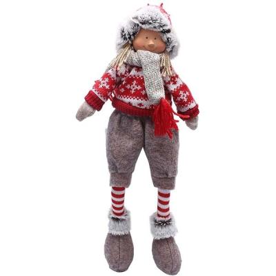 China Christmas gift ignome 19 inch Swedish handmade doll girl decoration Gnome and boy figurines for sale