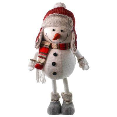 China Gift & Wholesale Home Navidad 2020 Christmas Ornament Stuffed Plush Stuffed Snowman Decor Fig 62cm Ornament for sale