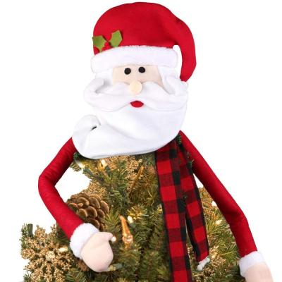 China Gift & Wholesale Mexican Gifts Vintage Large Decoration Imports Christmas Tree Topper Hat Santa Snowman Santa Claus 13 Inch Christmas Plush Toy for sale