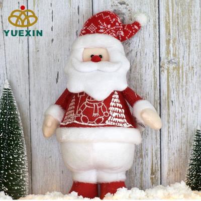 China Gift & Christmas Decoration Soft Plush Fat Holding Santa Claus Wholesale Juguetes Para Navidad 2019 13 Inch Ornament for sale