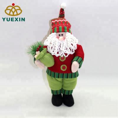 China Large Varieties of Santa Claus Plush Doll Soft Christmas Gift for Door or Tree Ornament for sale