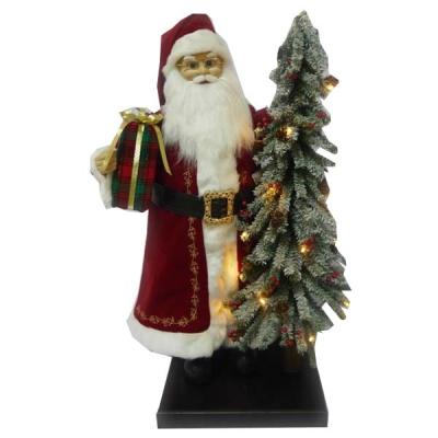 China Gift & 30 inch Musical Animated Santa Decoration with Lit Tree for sale