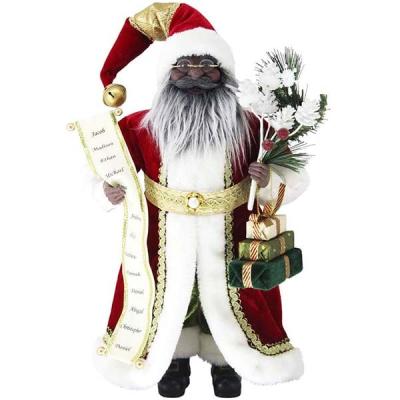 China Gift & New Decoration Design 16 inch Kringle Klaus African American Santa for sale