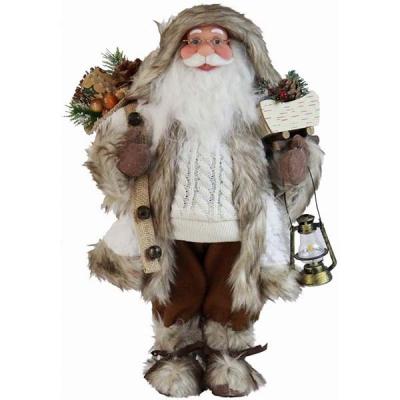 China Gift & Classic White Woodland Santa Claus Figurine Figure Decoration 16inch Shape Decoration for sale