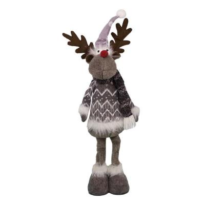 China Gift & Decoration 22 Inch Christmas Home Decorations Indoor Plush Stuffed Christmas Reindeer Decorations for sale