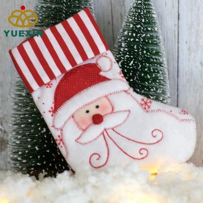 China Gift & Best Selling Christmas Santa Gift Stocking Decorative Sock for sale