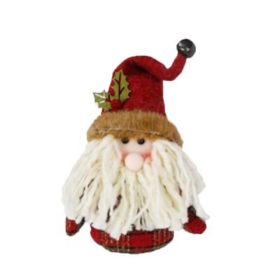 China Christmas Decoration Supplies Hanging Ornament Adornos Para Navidad Home Indoor Scandinavian Bubble Head Snowman Decoration Merry Christmas Plush Toy for sale