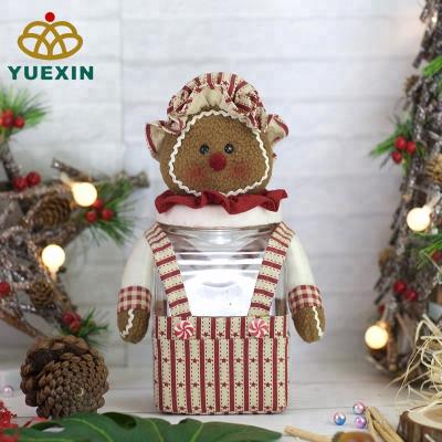 China Gift & Unique Empty Decoration Gingerbread Man Candy Bottle For Kids Gift for sale