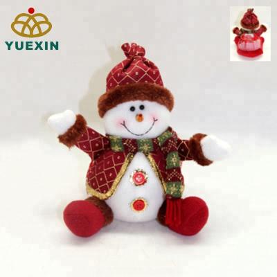 China Multifunctional Gift Plush Toy Snowman With Candy Bag For Kids Birthday Gift for sale