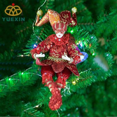 China Gift & Funny Decoration Red Customize Mini Mardi Gras Jester Stuff Plush Doll For Home Decoration for sale