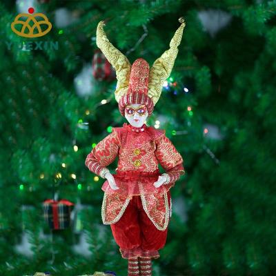 China Gift & 2018 Decoration Wholesale Mardi Gras Jester Stuff Plush Doll For Kids for sale