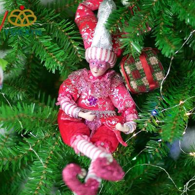 China Gift & Decoration Pink and White Customize Plush Elf Doll Funny Mardi Gras Jester for sale